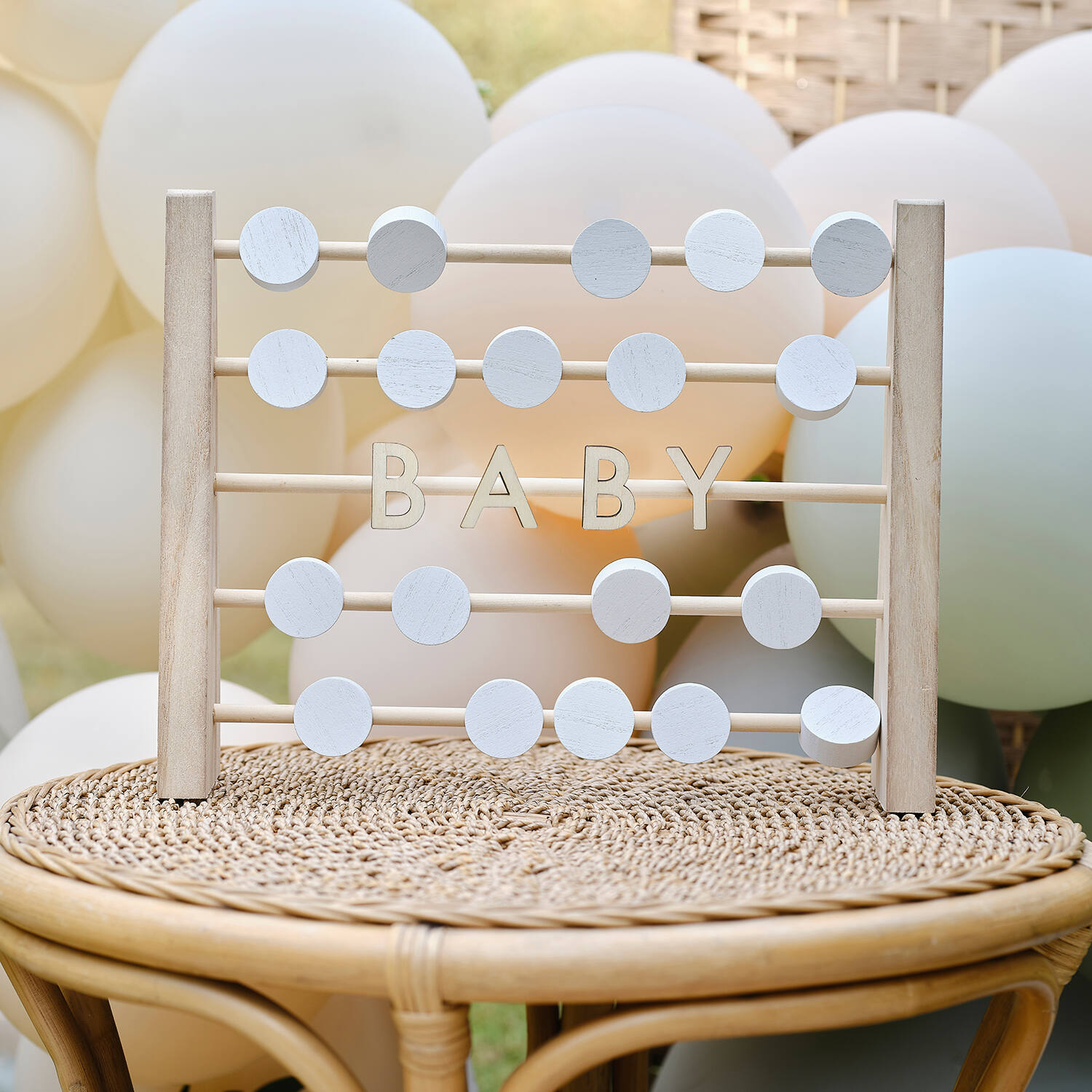 Alternative Guestbook - Abacus - Wooden