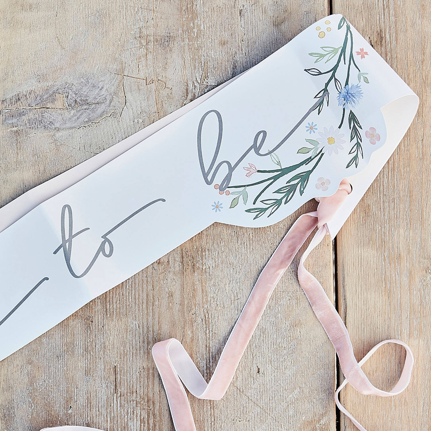 Thin Sash - Bride To Be - Meadow