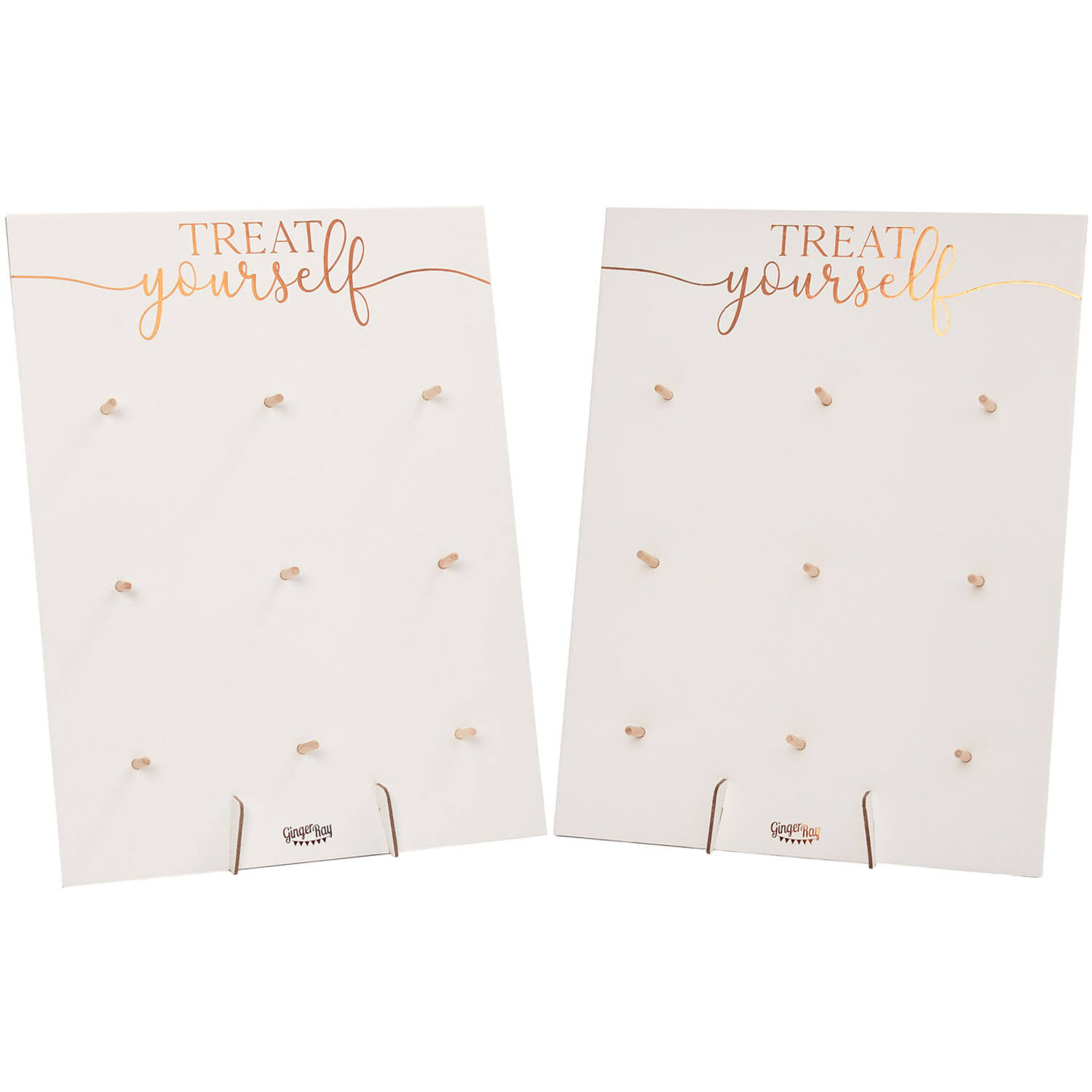 Donut Wall - Rose Gold foiling, 2 panels