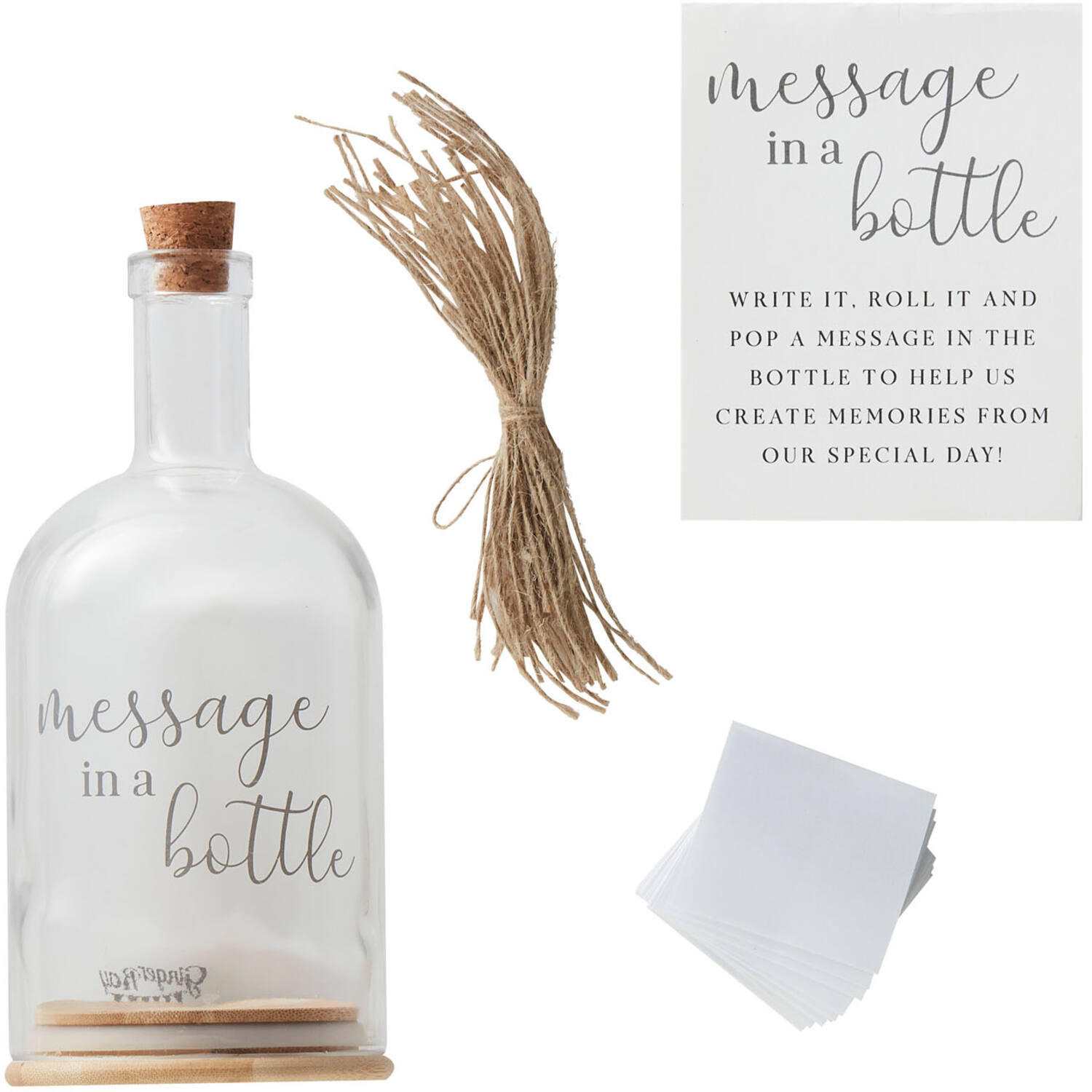 Guest Book - Messages In Glass Bottle