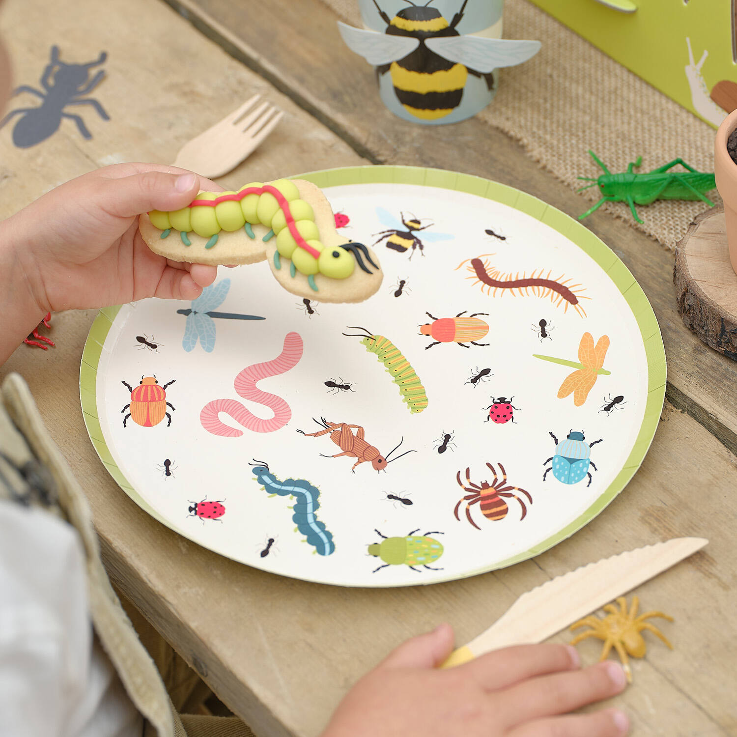 Plate - Bug Patterned Paper Plate