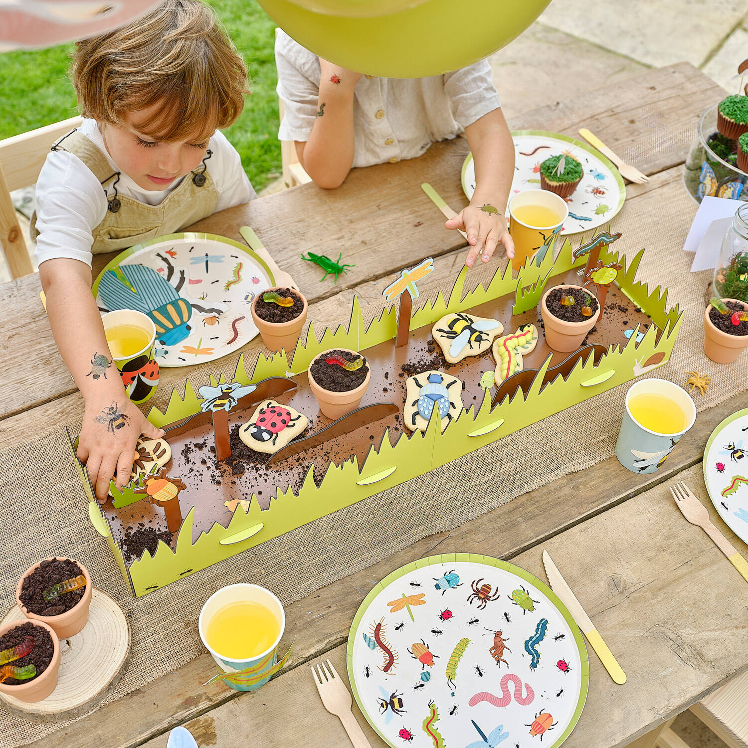 Treat Stand - Bug Hunt Grazing Board with Flying Card Bugs