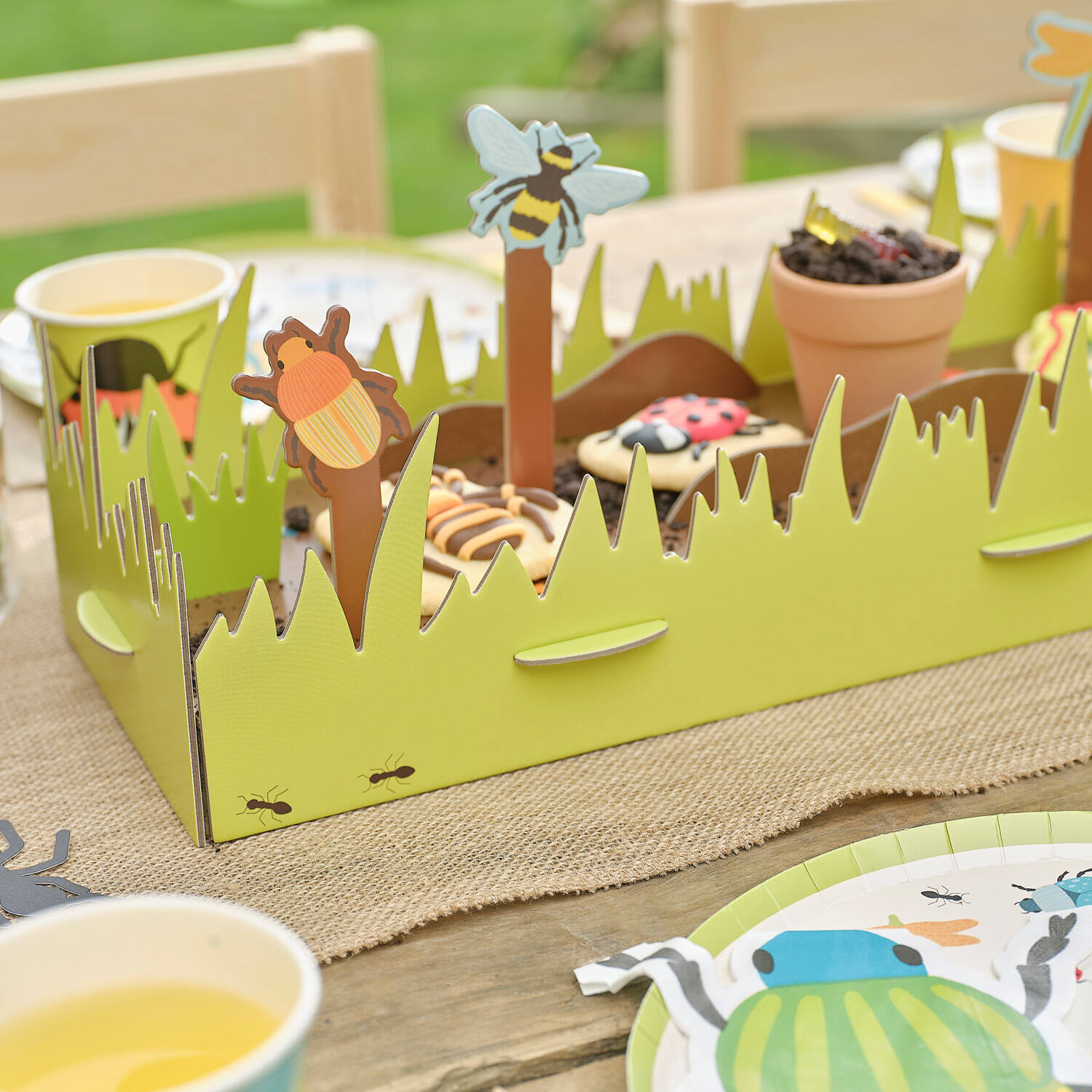 Treat Stand - Bug Hunt Grazing Board with Flying Card Bugs