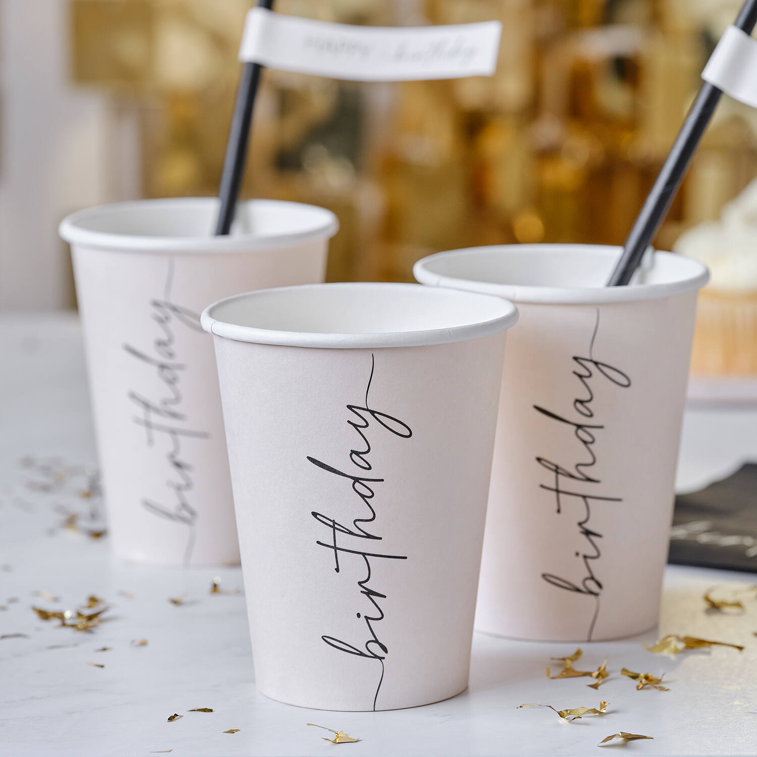 Cup - Birthday - Nude and Black
