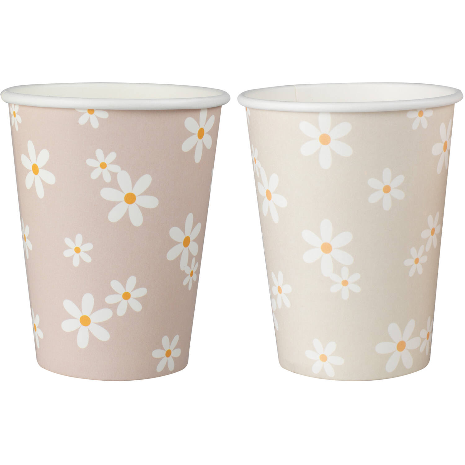Daisy Print Paper Cups