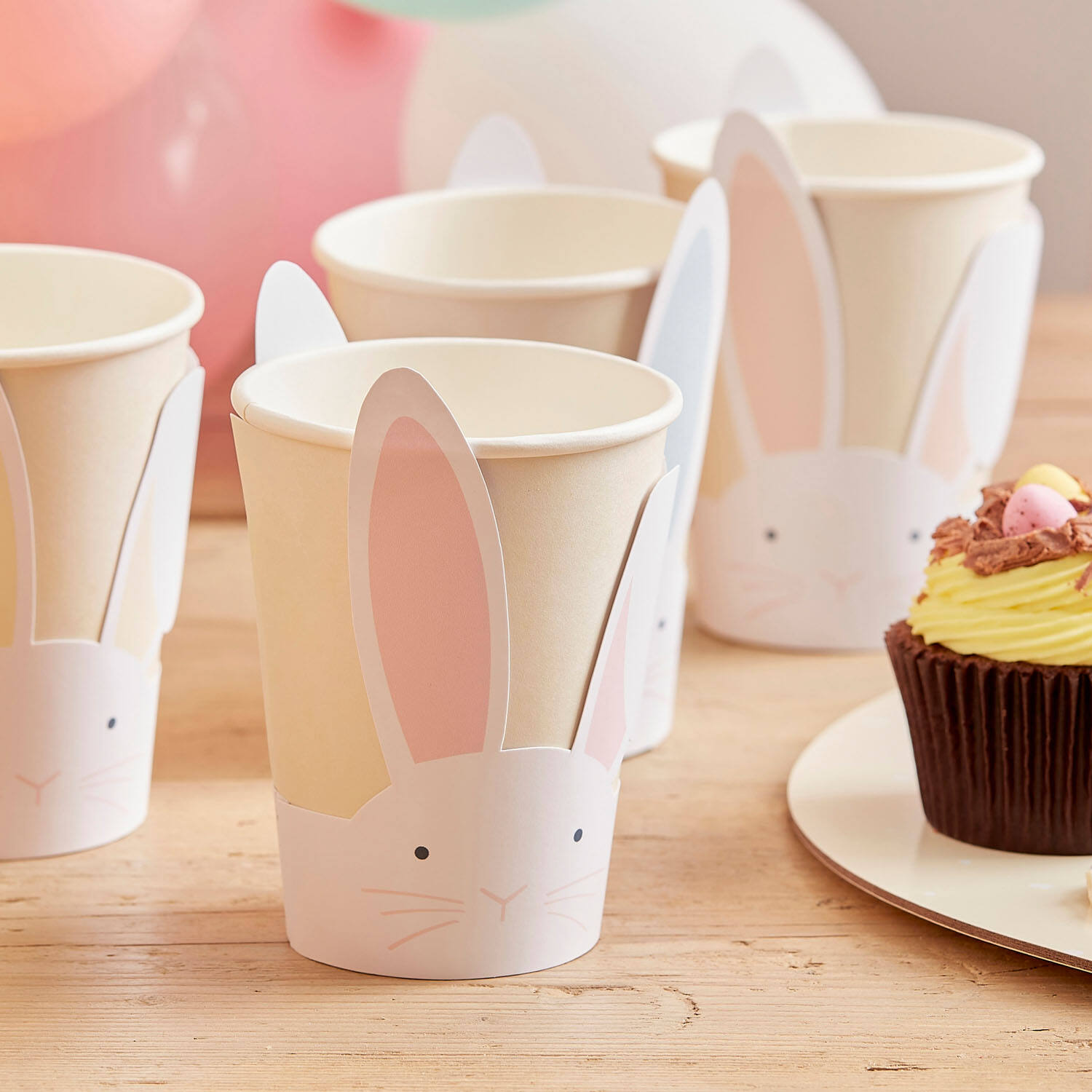 Paper Cups - Pop Out Bunny - Pastel