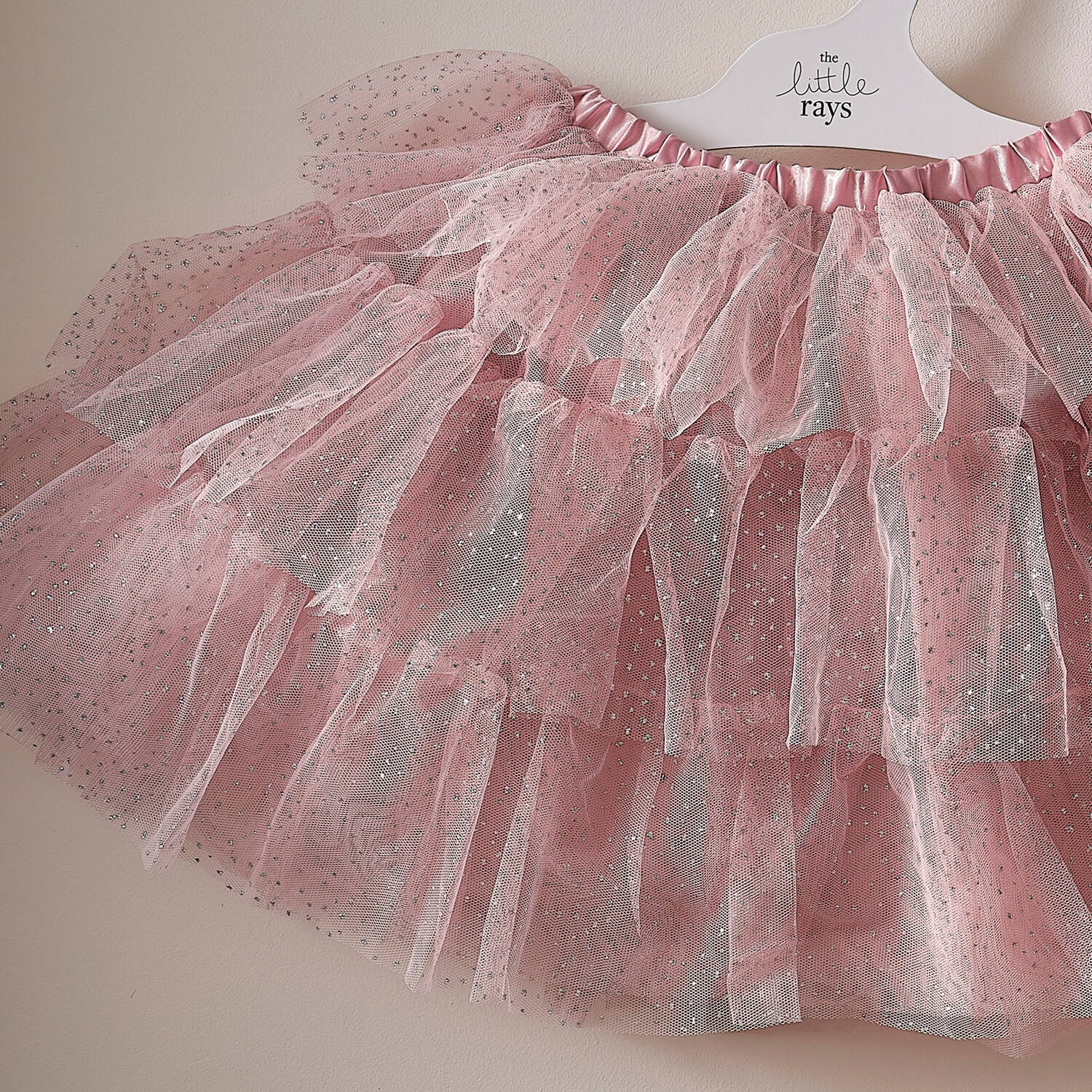 Blush & Silver Tiered Tutu 5-7yr