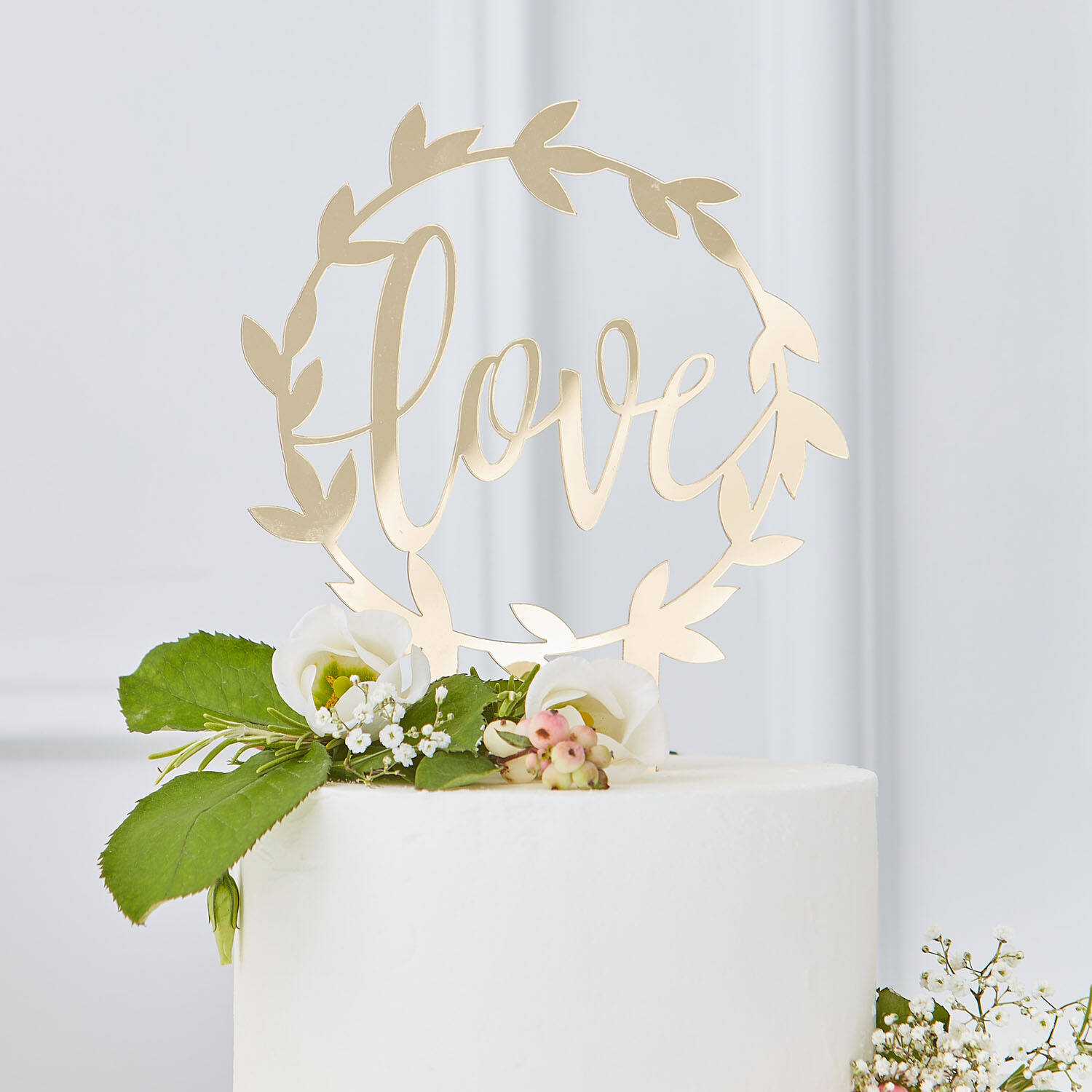 Cake Topper - Acrylic - Gold