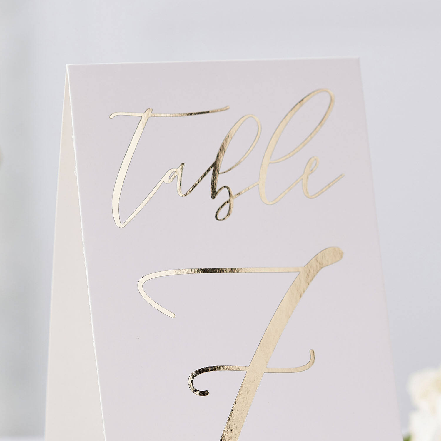 Table Numbers Tent - Gold