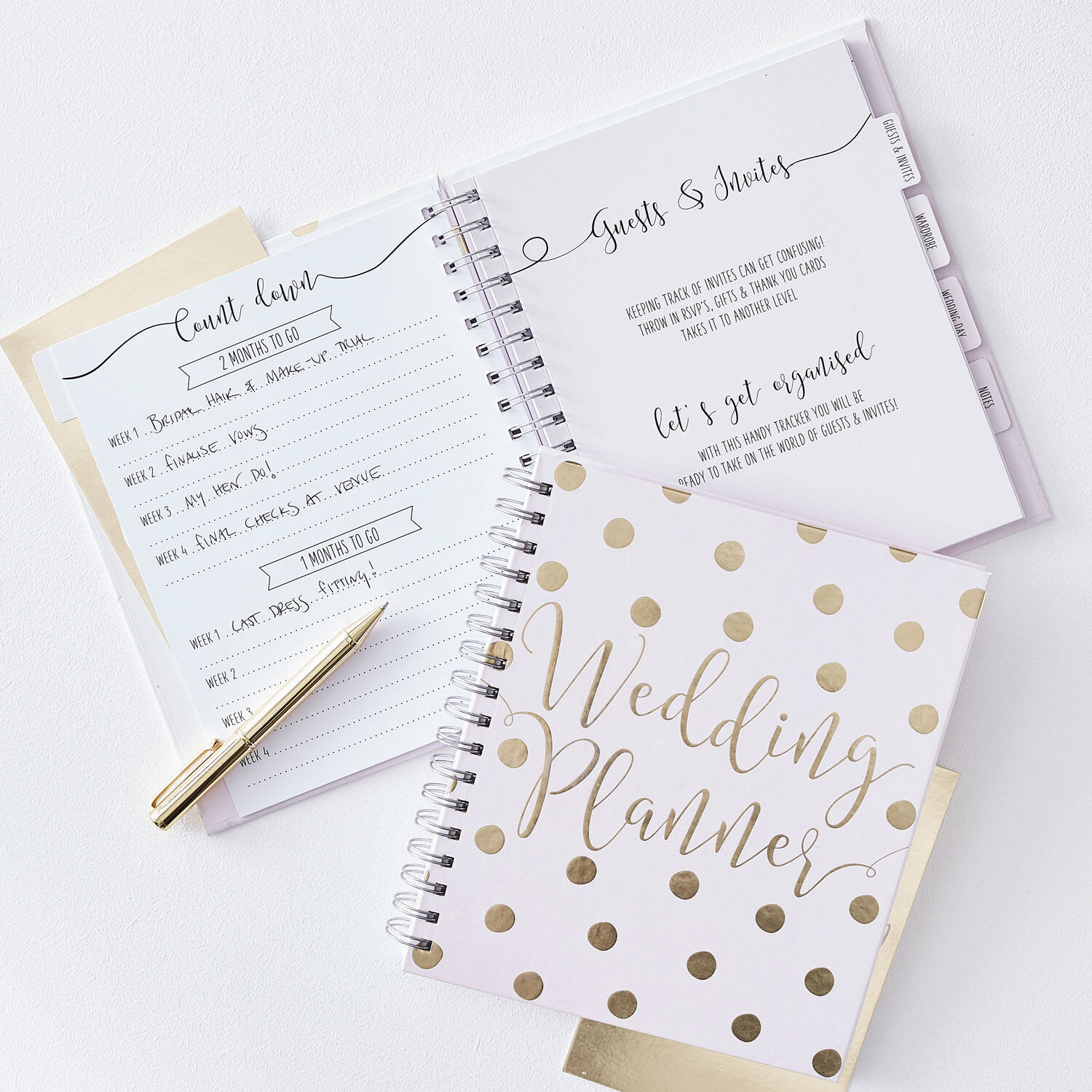 Wedding Planner Gold Wedding Paper 23 x 22 x 3 cm