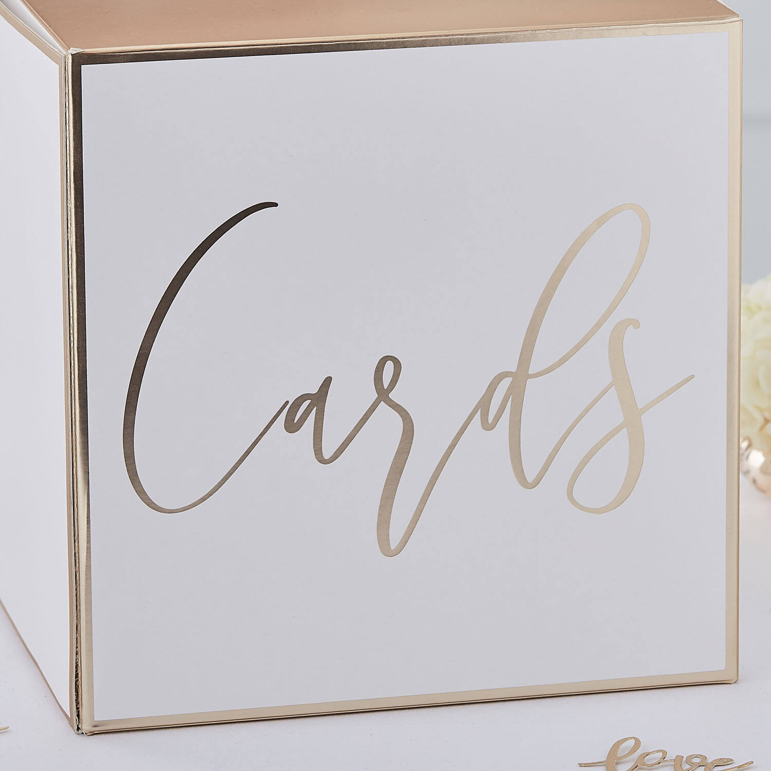 Card Holder Box - Gold