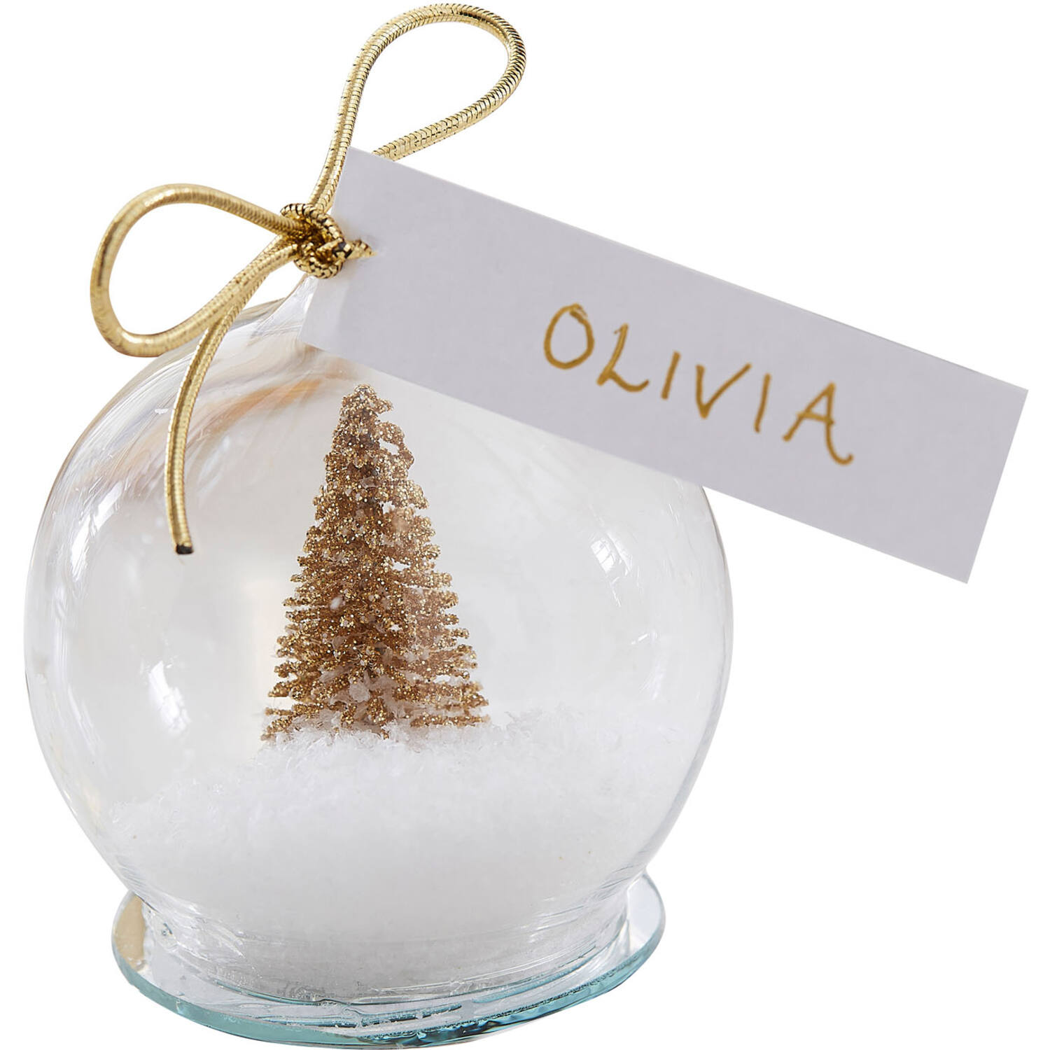 Place Cards - Snow Globe - Gol