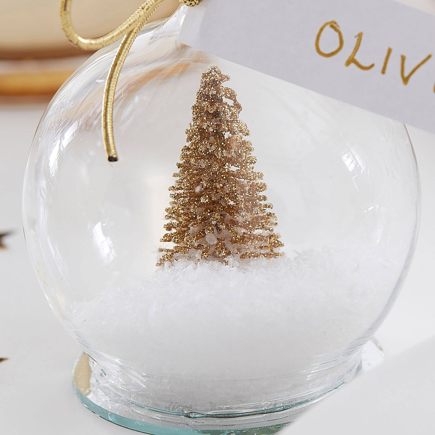 Place Cards - Snow Globe - Gol