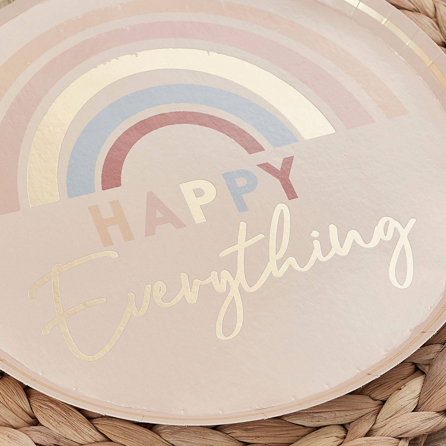 Plate - Happy Everything - Gold Foiled