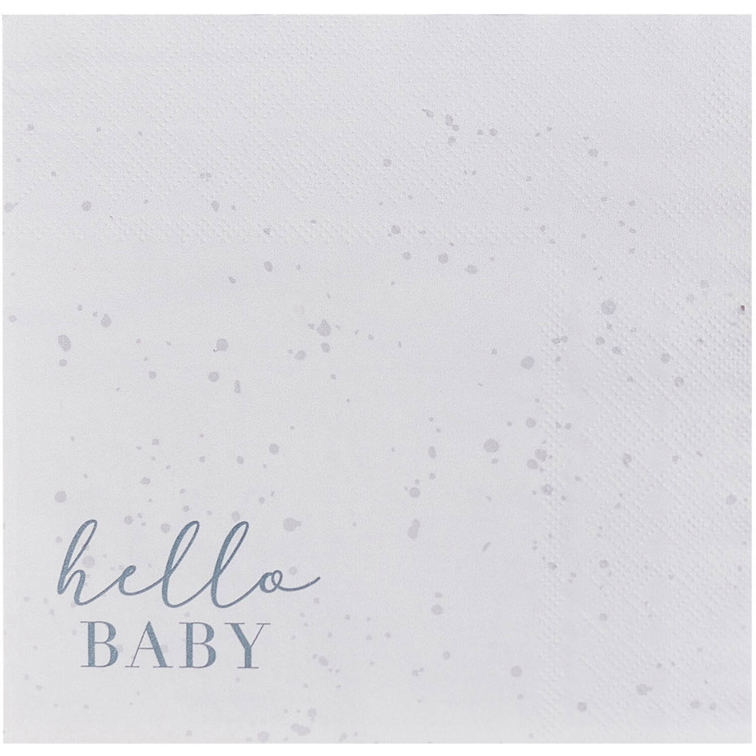 Eco Paper Napkins - Hello Baby Cloud and Speckle - Cream & Grey