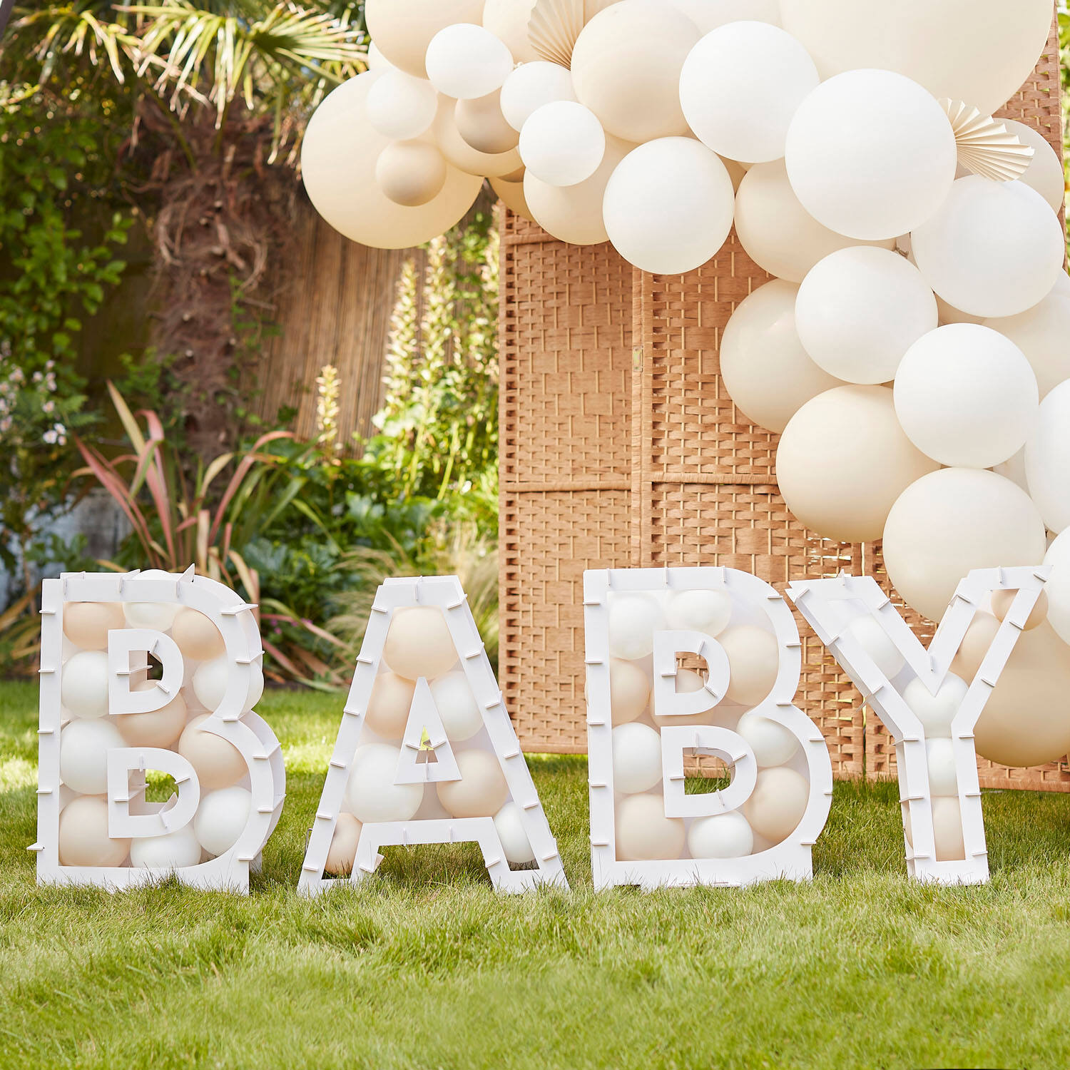 Balloon Mosaic - Baby - White