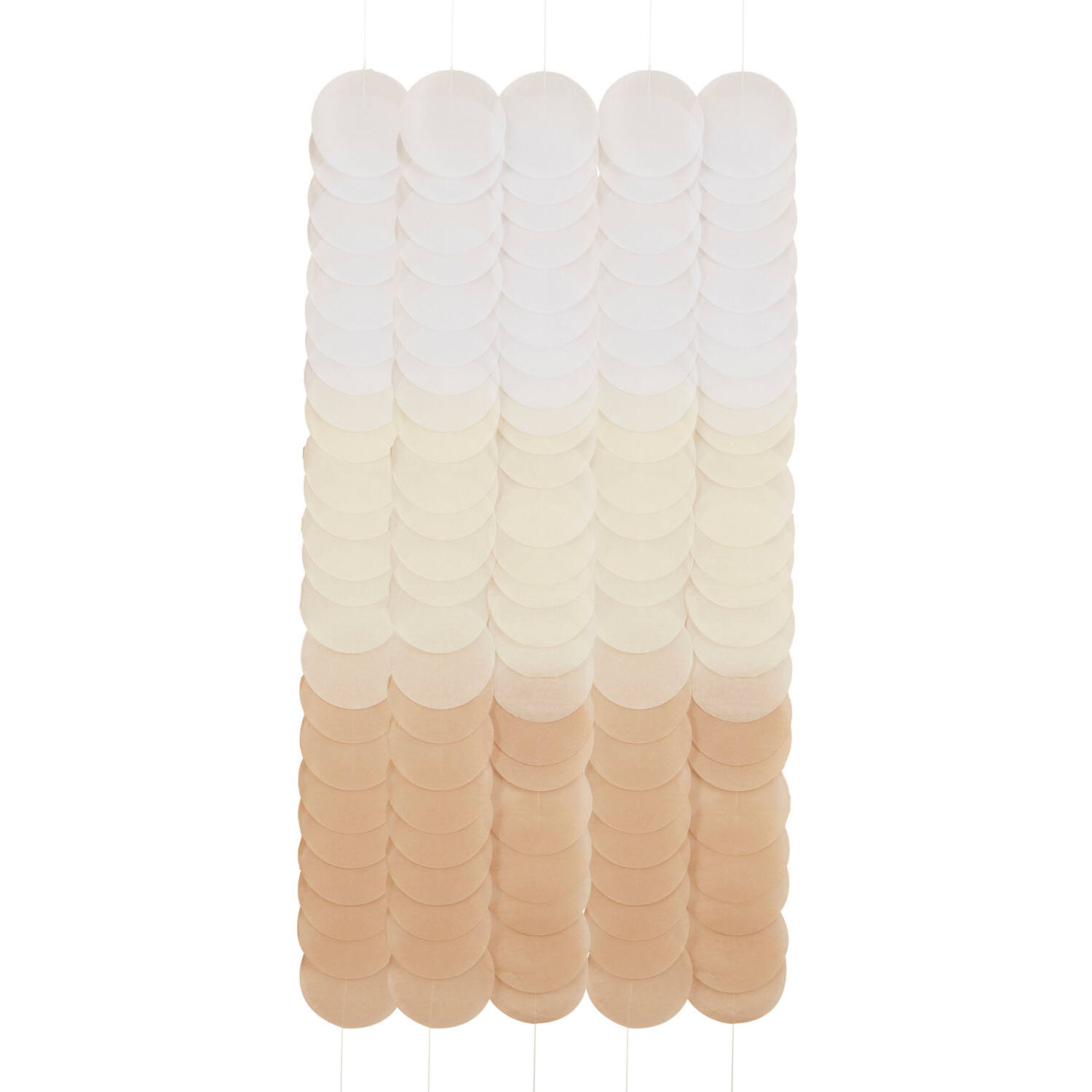 Backdrop - Tissue Paper Discs - Brown Ombre