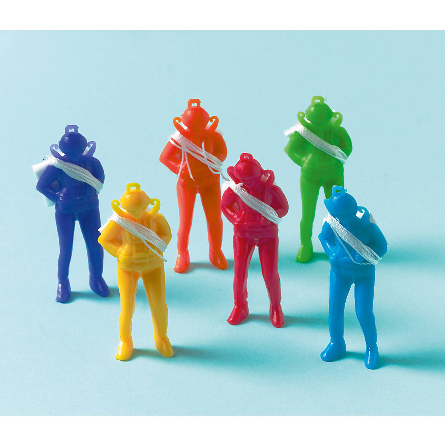 12 Parachute Men Plastic 5.7 c