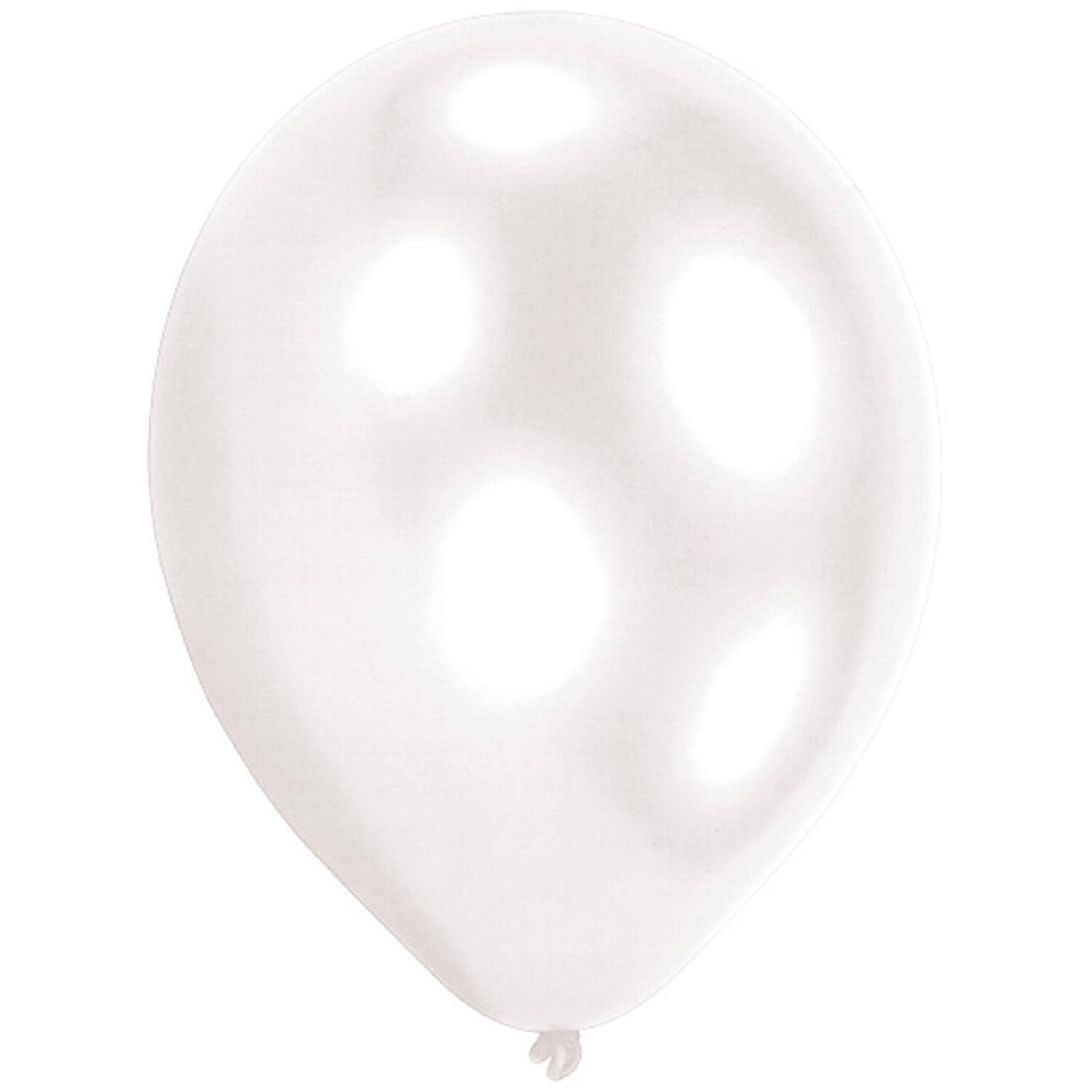 50 Latex Balloons Standard White 27.5 cm / 11"