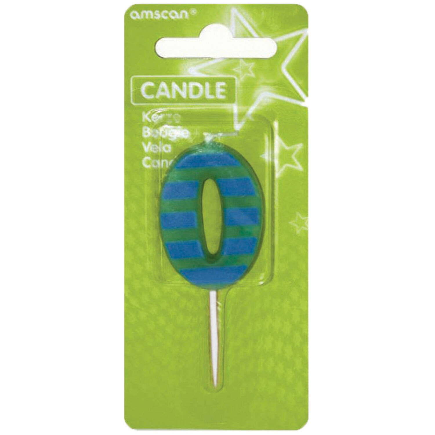 Candle 0 Dots & Stripes Height 7.6 cm