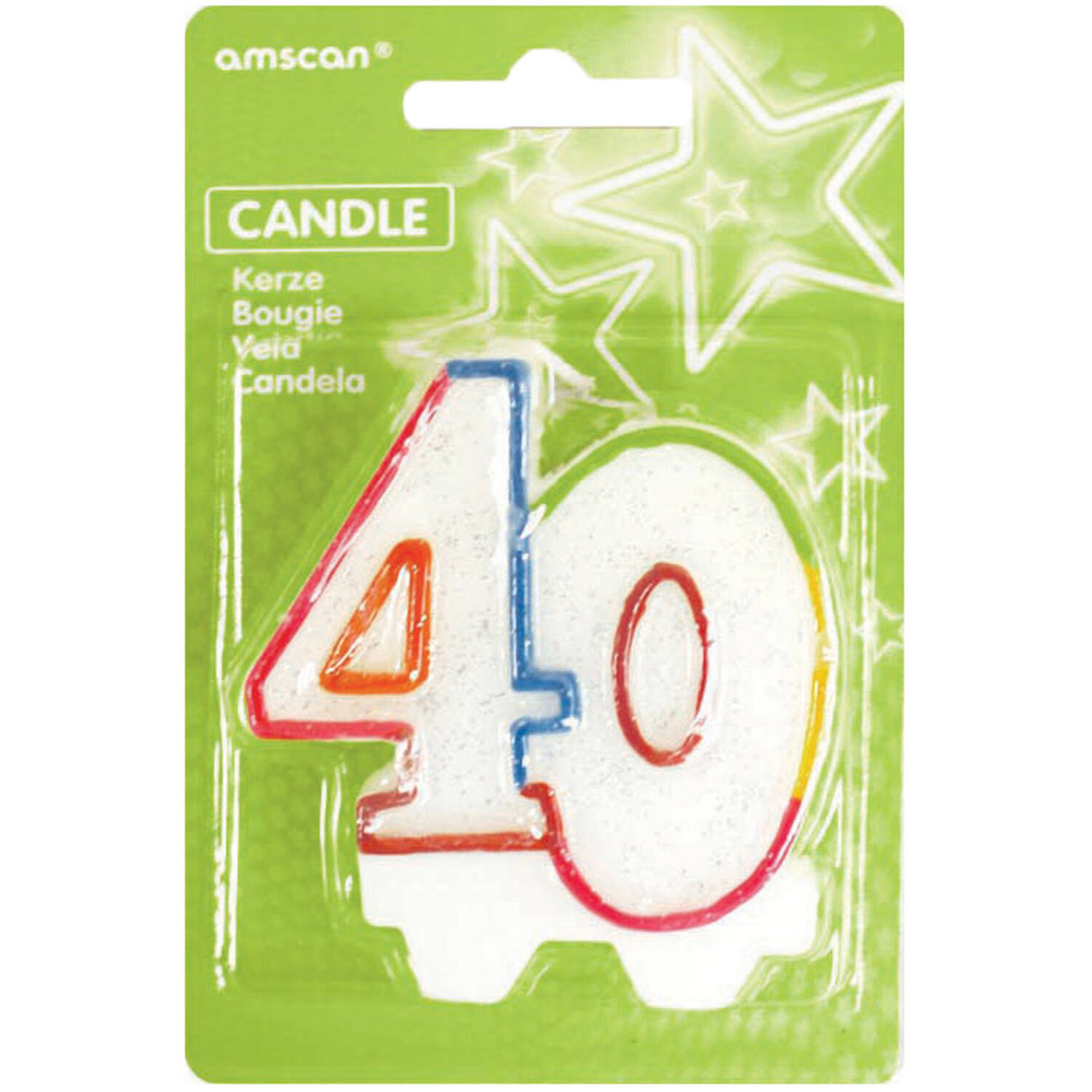 Numeral Candle 40 Height 8 cm