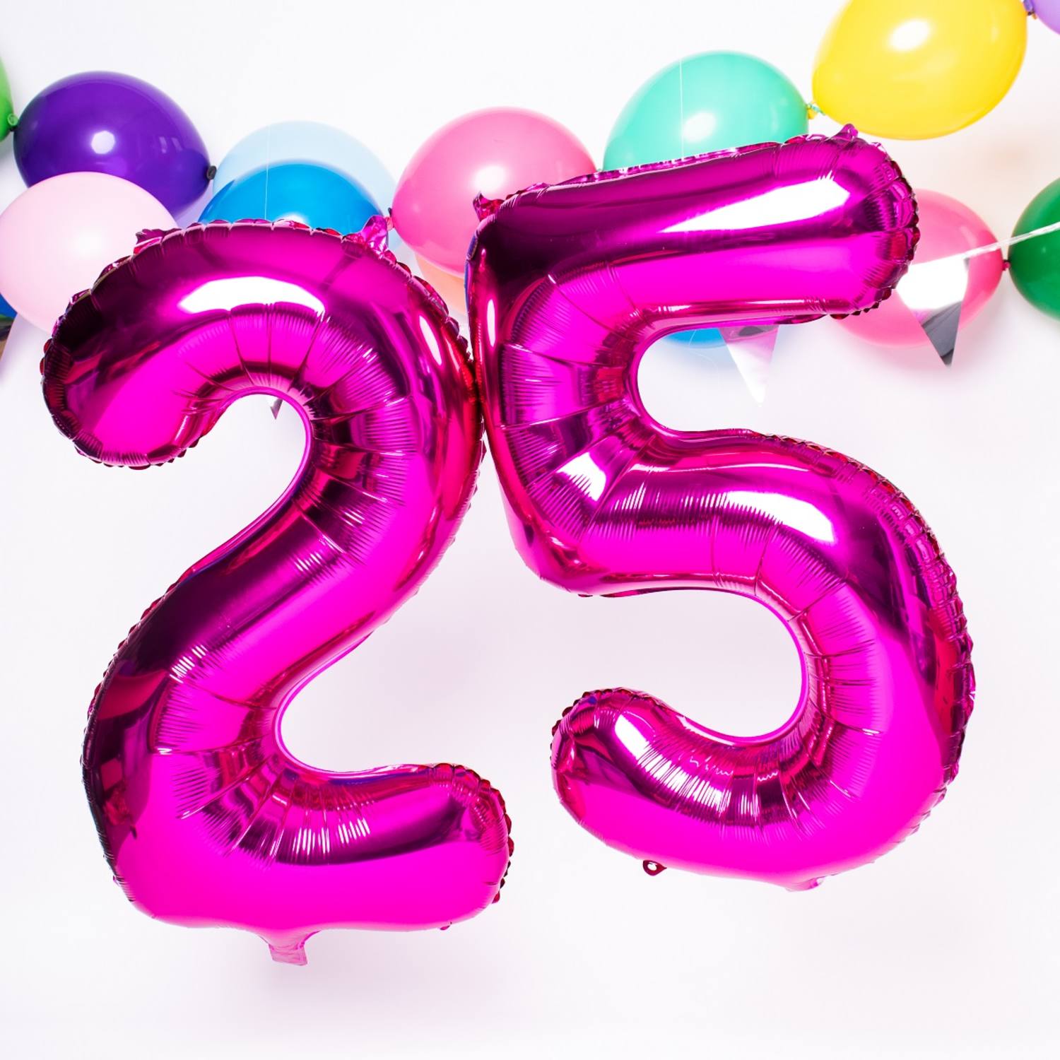 Foil Balloon Number 6 - Magenta - 86 cm