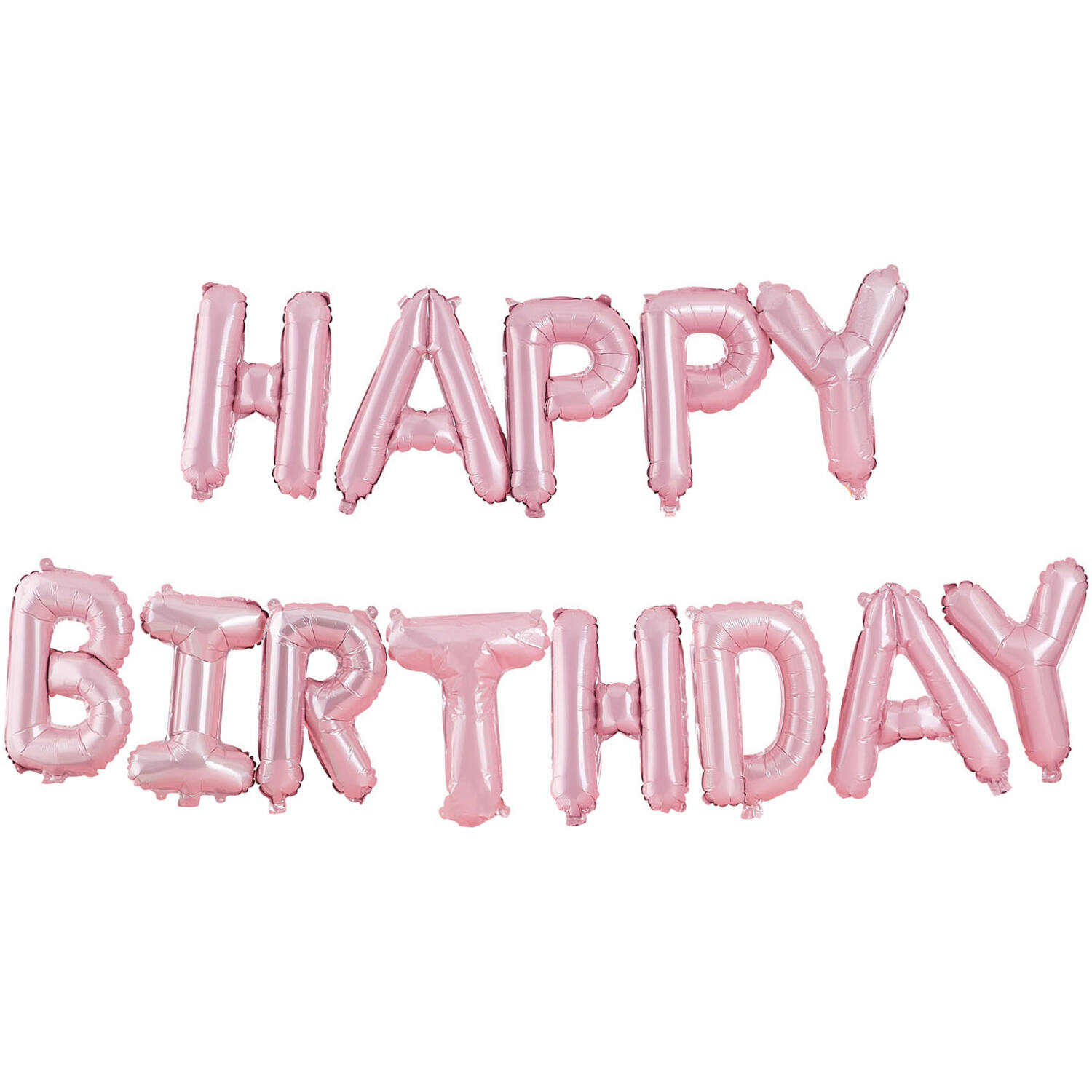 Balloon Garland Pastel Party DIY Happy Birthday Pink Foil 14 Parts Height 40.6 cm