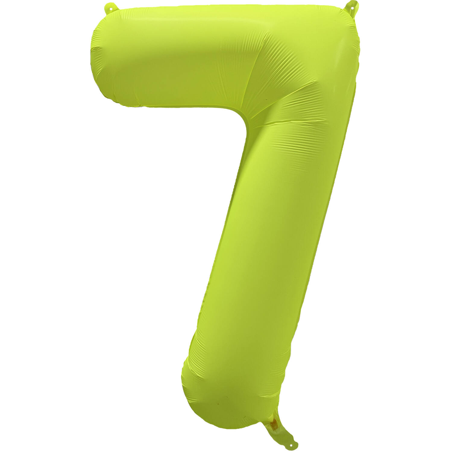 Foil Balloon Number 7 - Neon Yellow - 86 cm