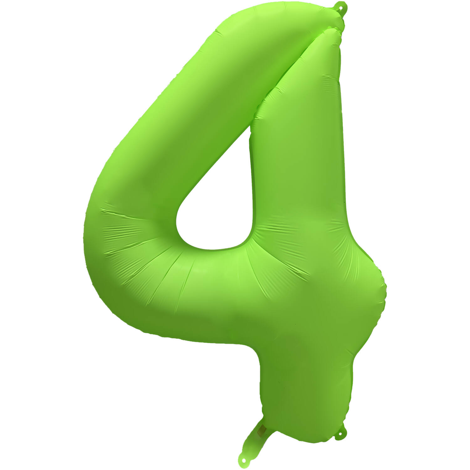 Foil Balloon Number 4 - Neon Green - 86 cm