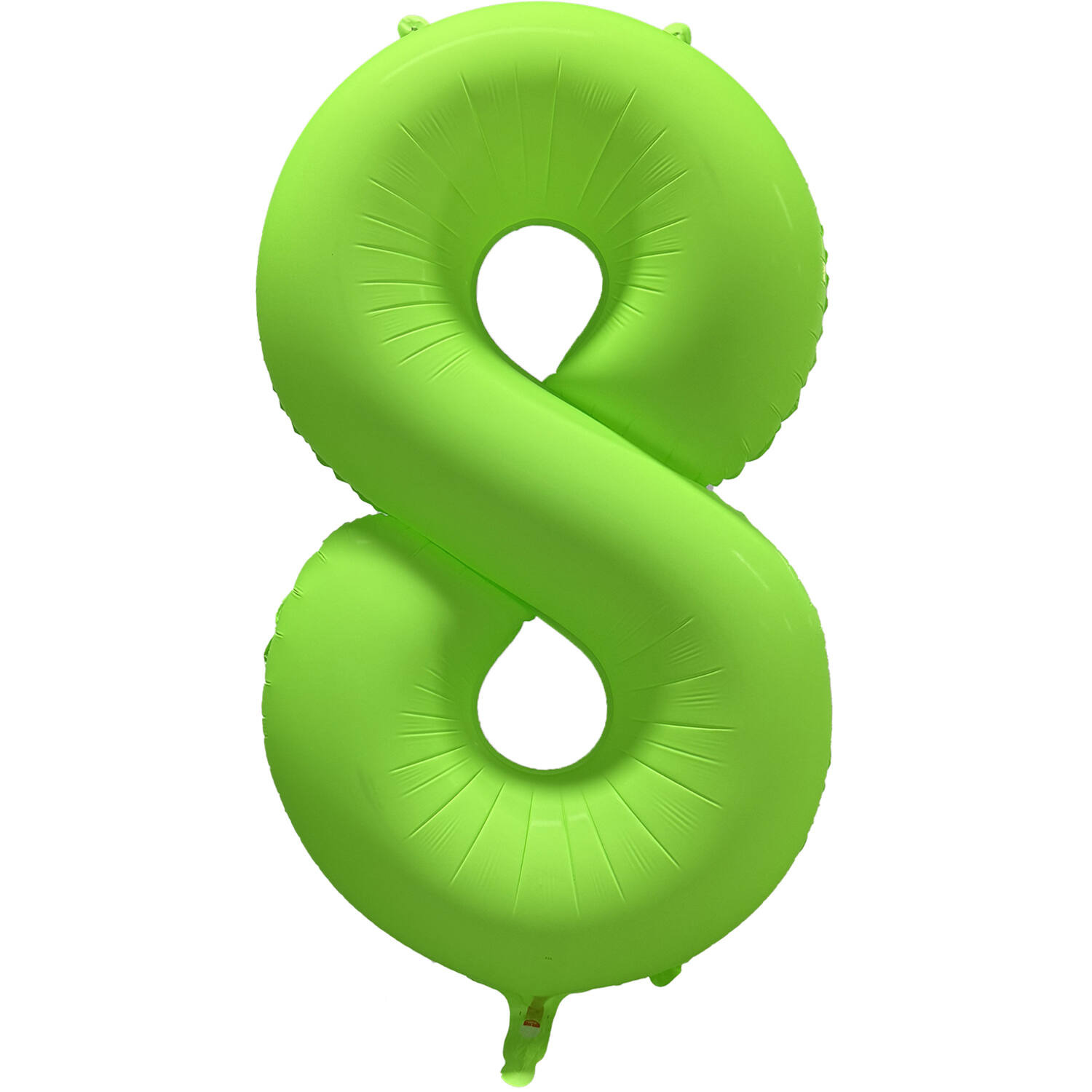Foil Balloon Number 8 - Neon Green - 86 cm