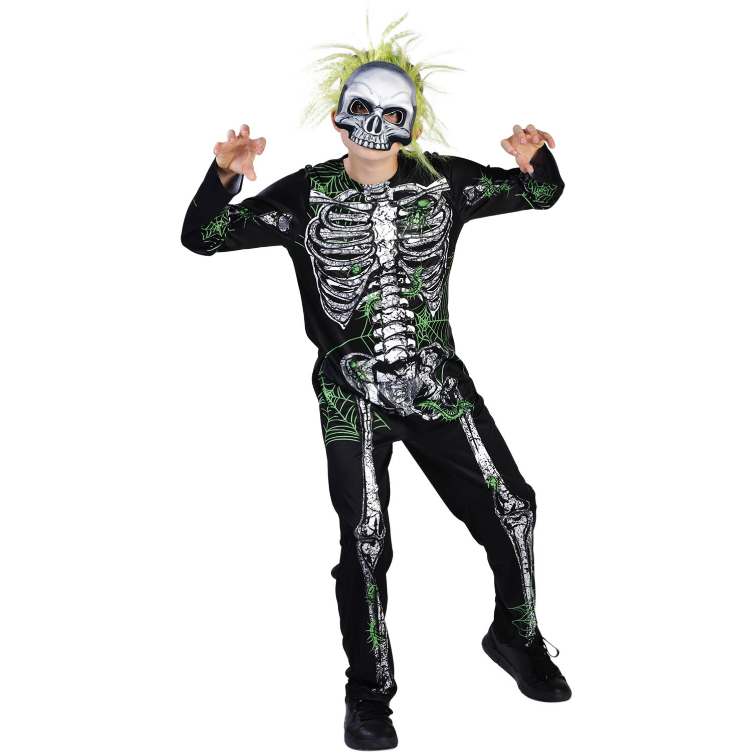 Child Costume Crazy Skeleton Age 4 - 6 Years
