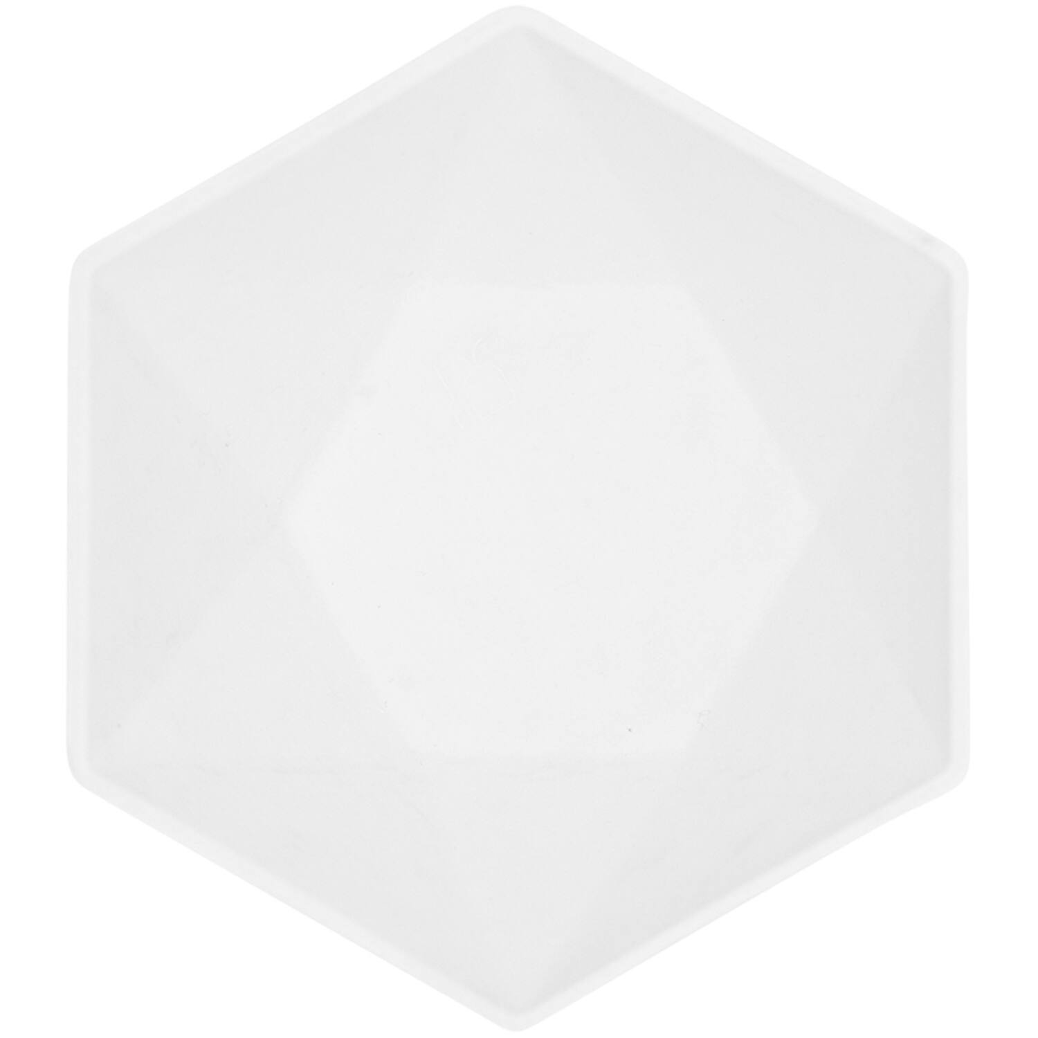 6 Bowls Vert Decor Hexagonal White 15.8 x 13.7 cm