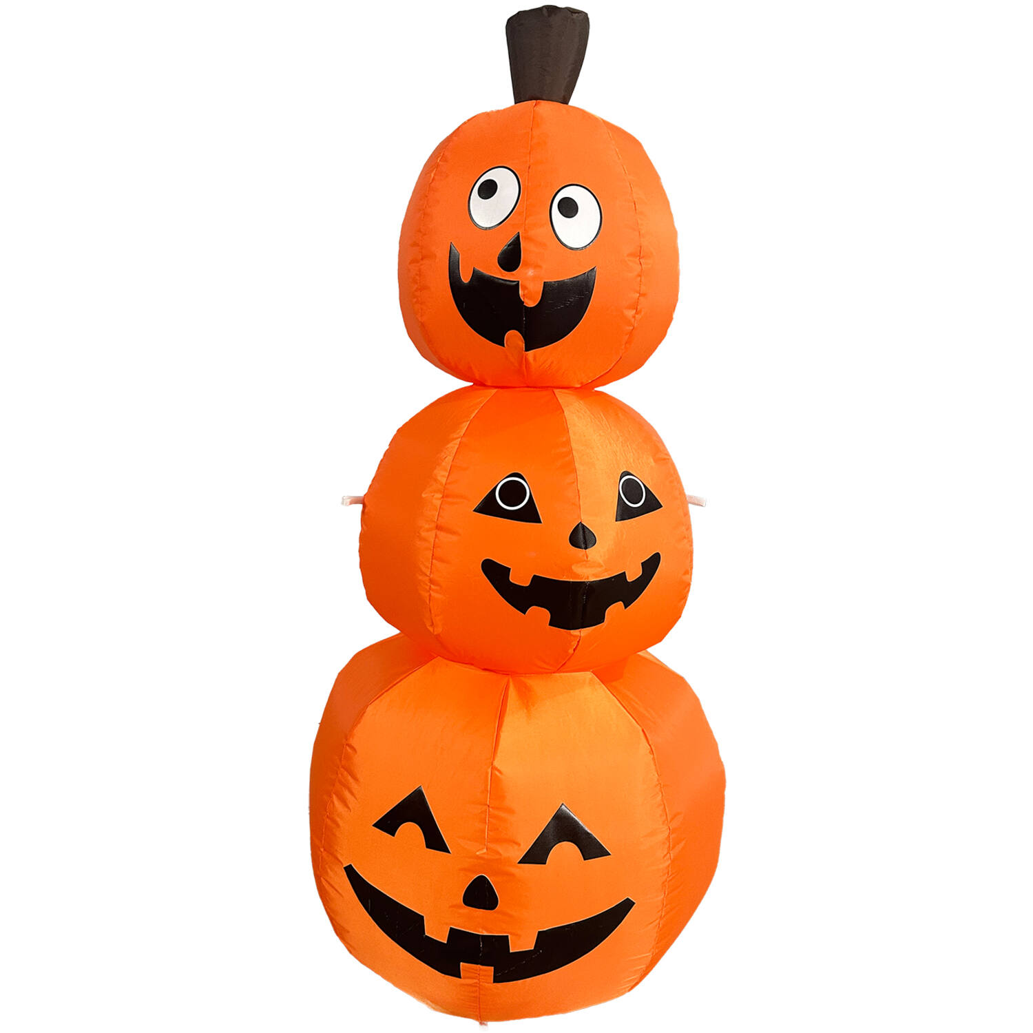 Inflatable Stacked Pumpkins with Light Effect 60 x 60 x 120 cm