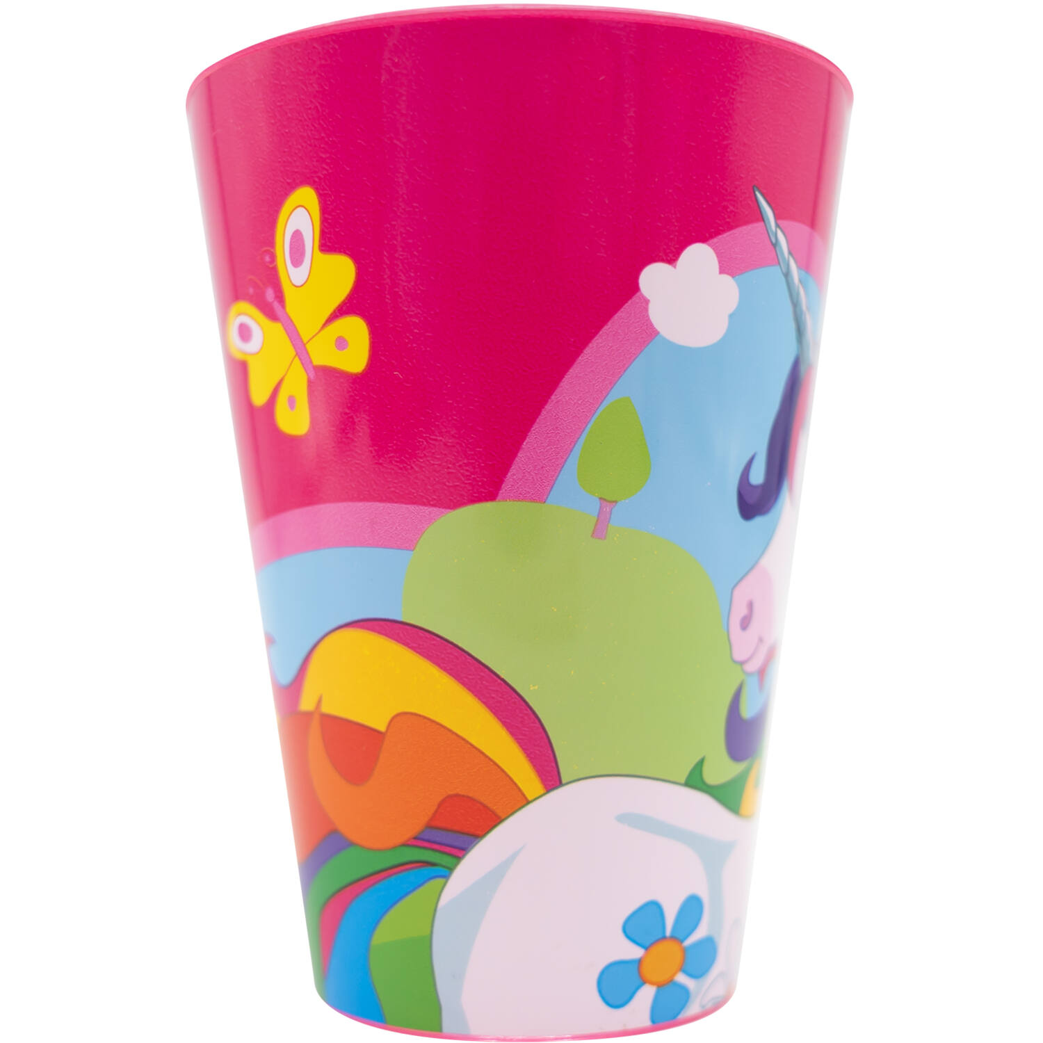 4 Cups Unicorn Plastic Reusable 430 ml