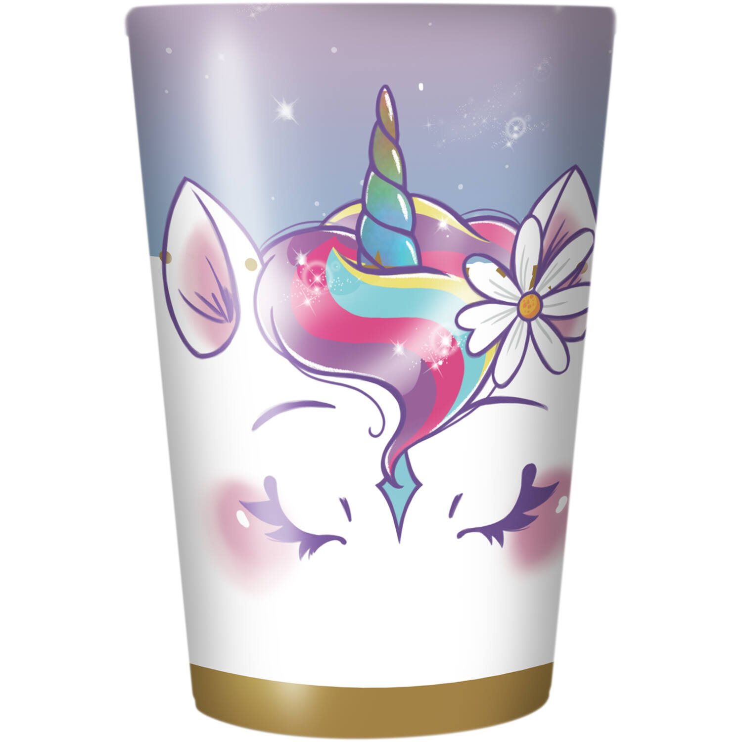 4 Cups Unicorn Dreams Plastic Reusable 430 ml