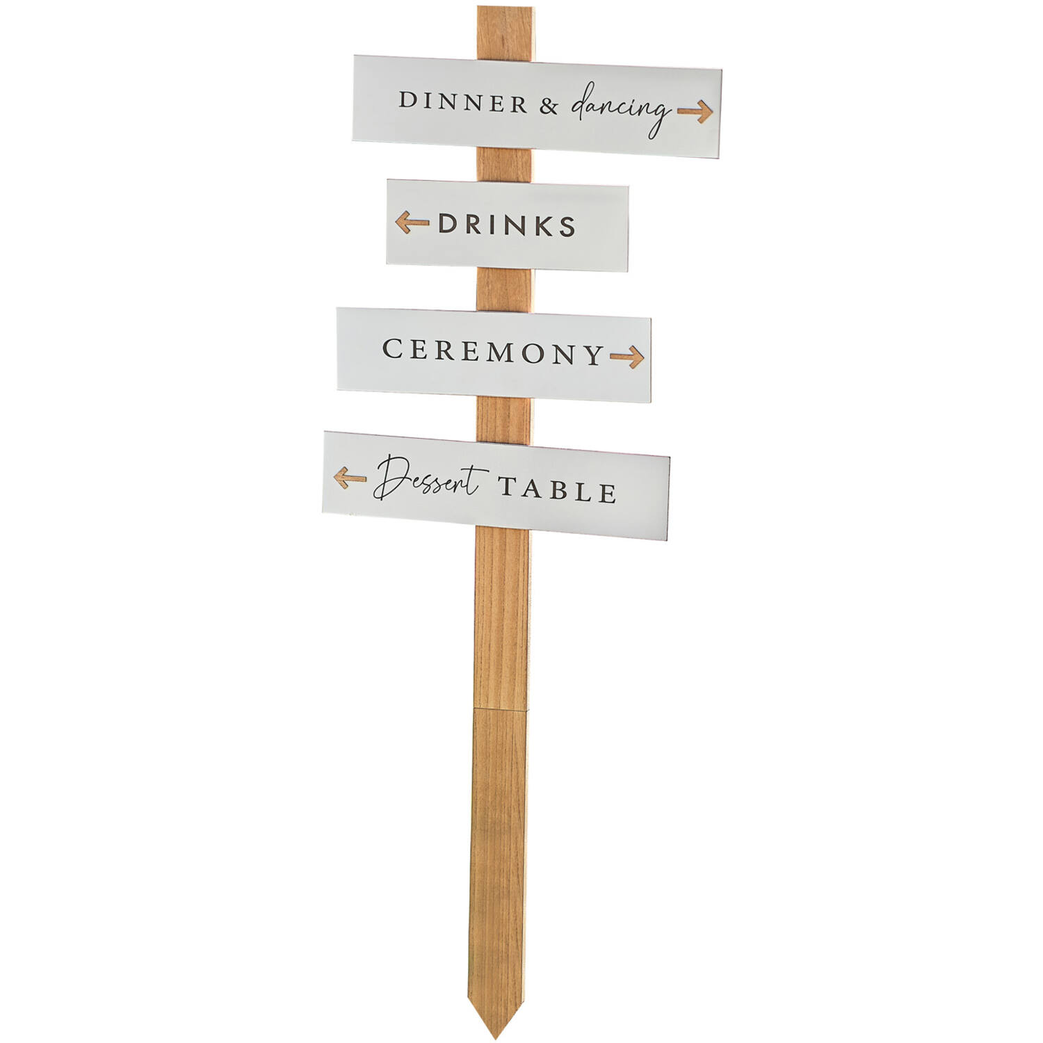 Signs - White Washed Wooden Arrows