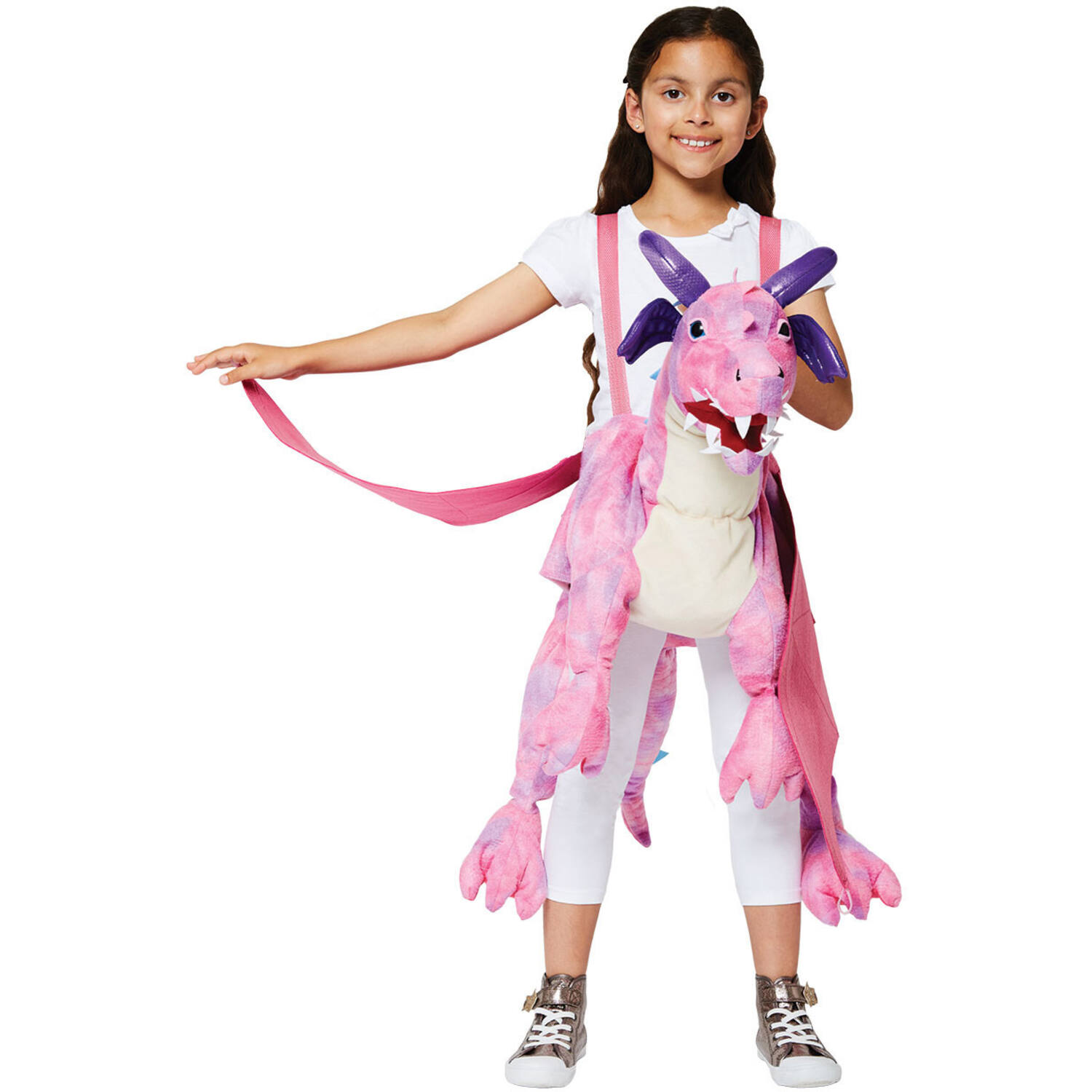 Child Costume Ride on Pink Dragon Age 3 - 8 Years