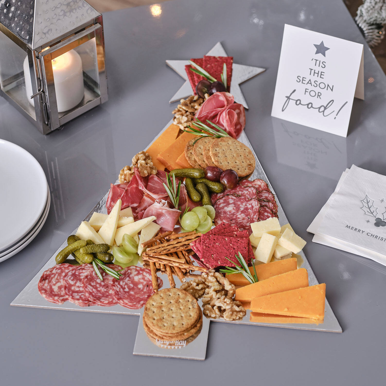 Grazing Board - Silver Tree Shaped