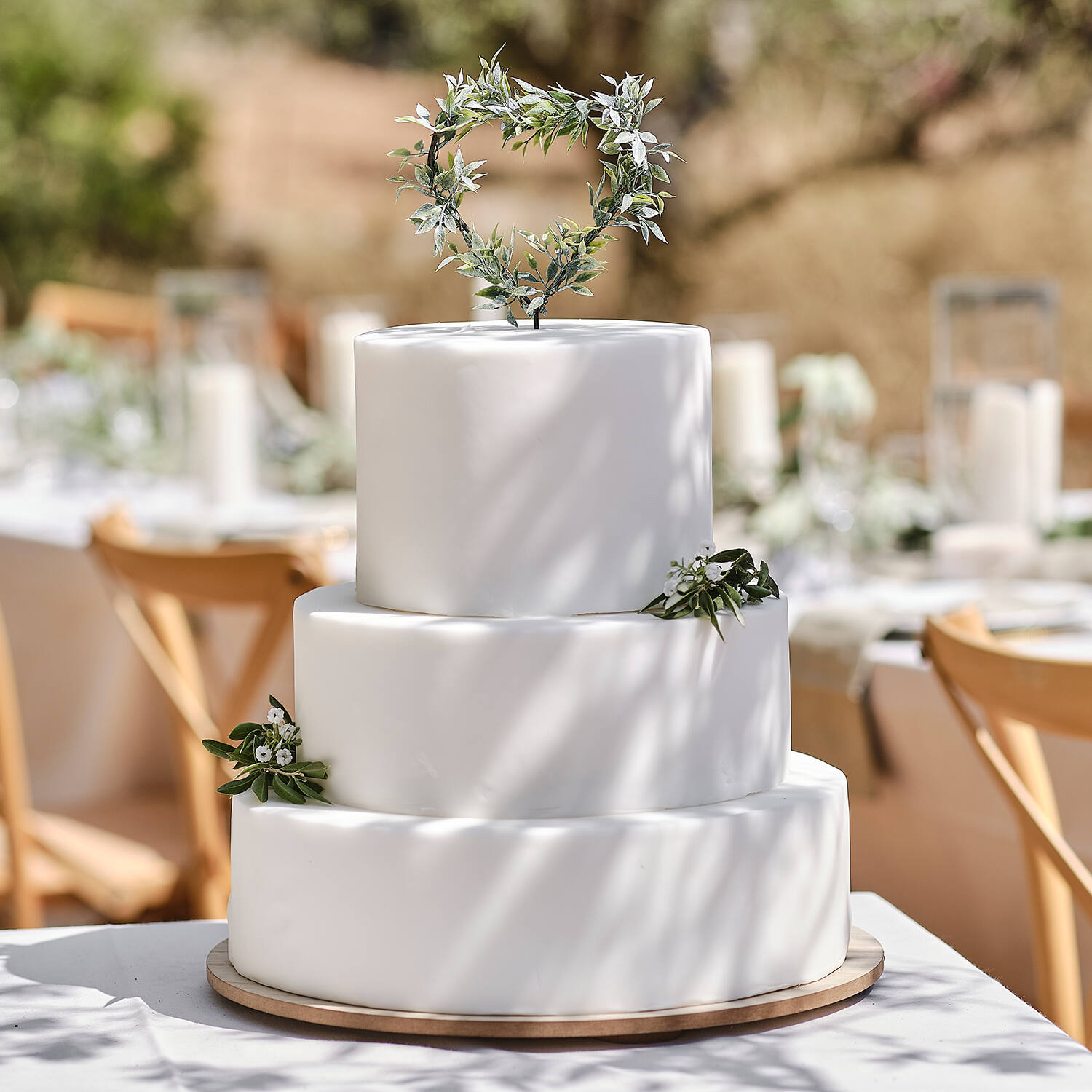 Cake Topper - Artificial Rosemary Heart