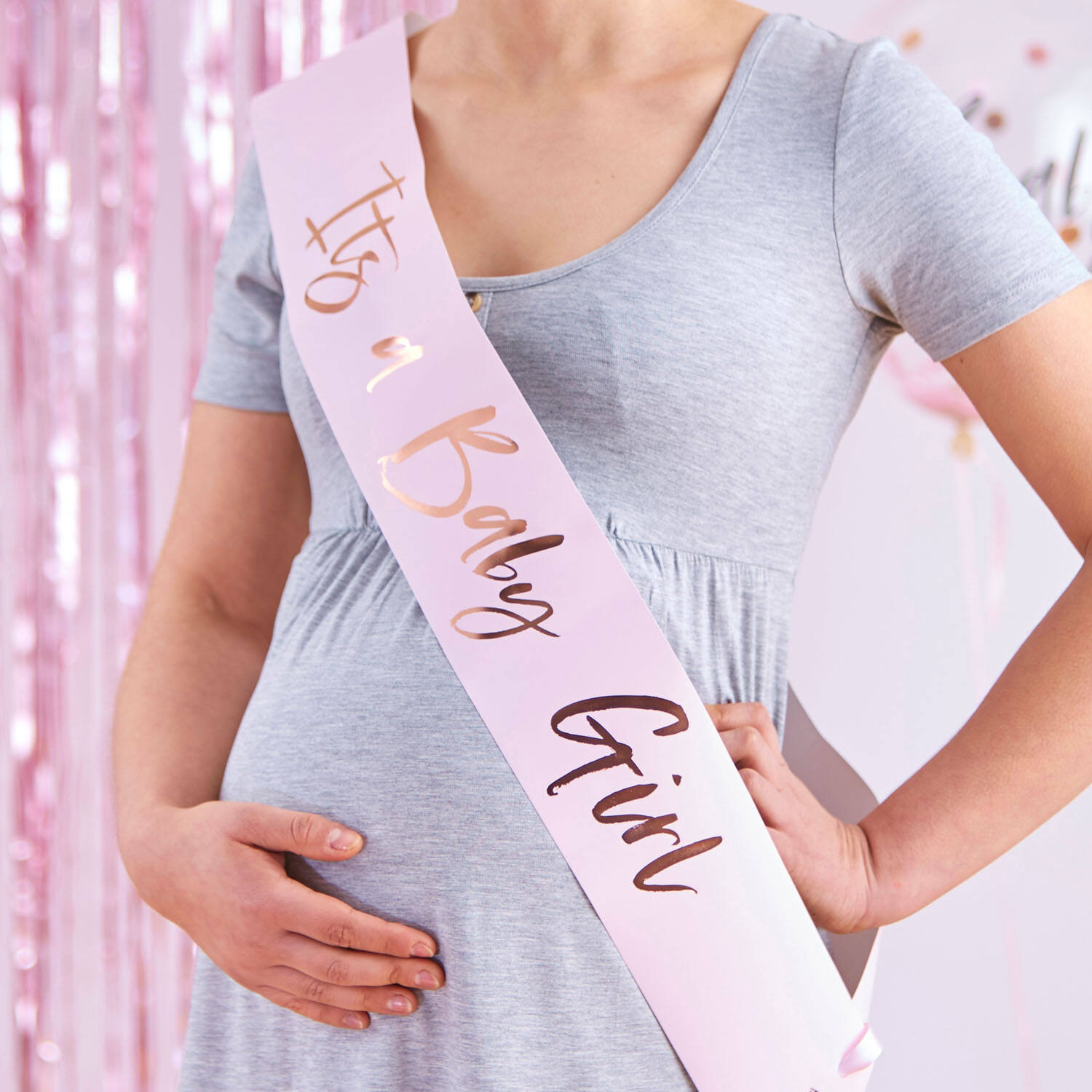 Sash Twinkle Twinkle It's A Baby Girl Paper / Foil 75 x 10 c