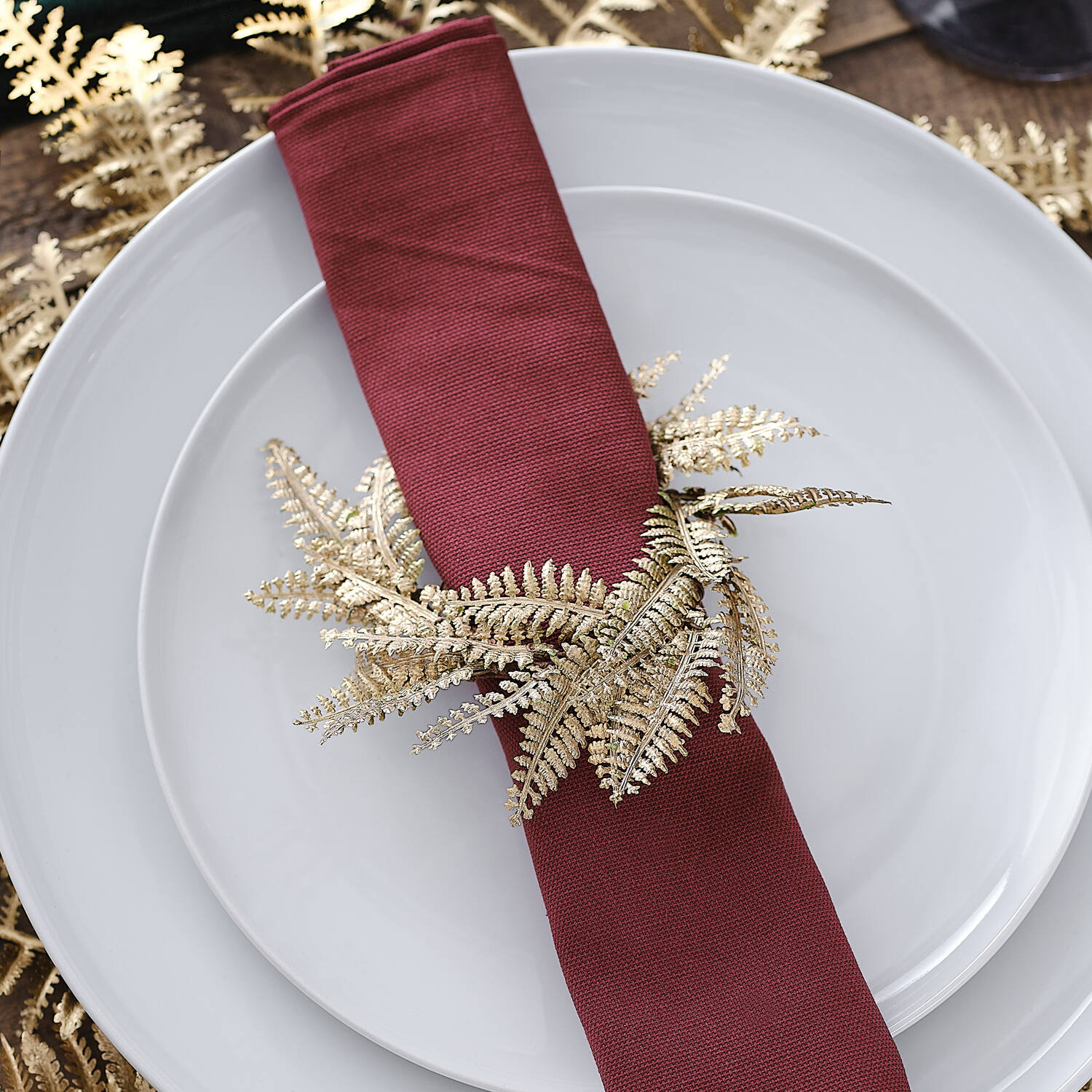 Napkin Ring - Gold Wreath