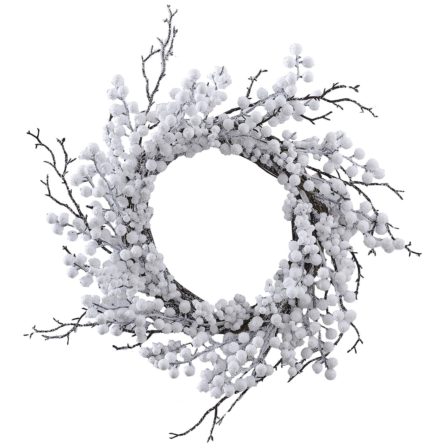 Wreath - White Berries With Twig