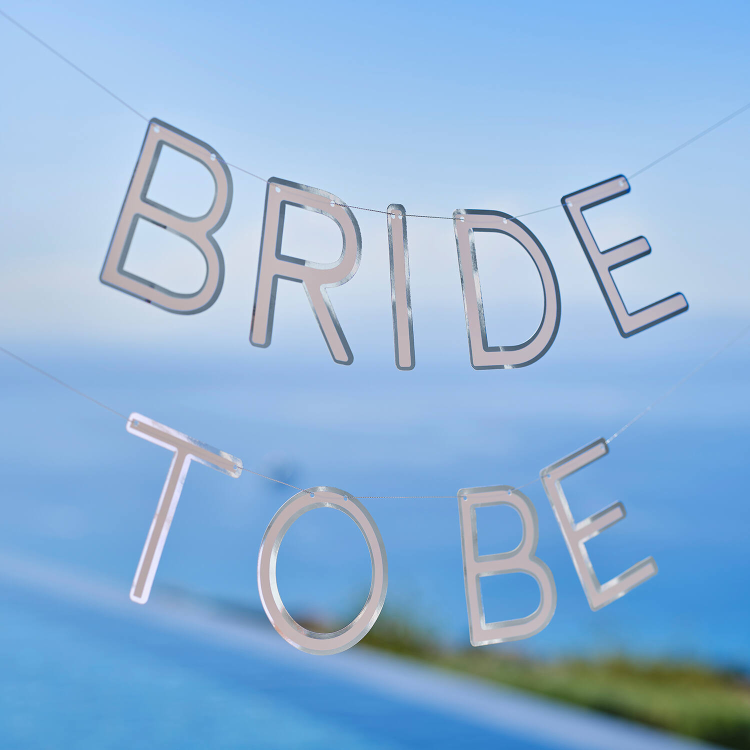 Bunting - Bride to Be Rings - Silver Foiled