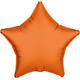 Foil Balloon Shape Star - Neon Orange - 48 cm