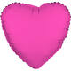 Foil Balloon Shape Heart - Neon Pink - 45 cm
