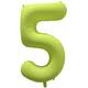 Foil Balloon Number 5 - Neon Yellow - 86 cm