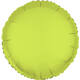 Foil Balloon Shape Round - Neon Yellow - 45 cm