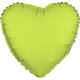 Foil Balloon Shape Heart - Neon Yellow - 45 cm