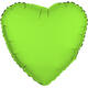 Foil Balloon Shape Heart - Neon Green - 45 cm