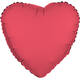 Foil Balloon Shape Heart - Neon Red - 45 cm